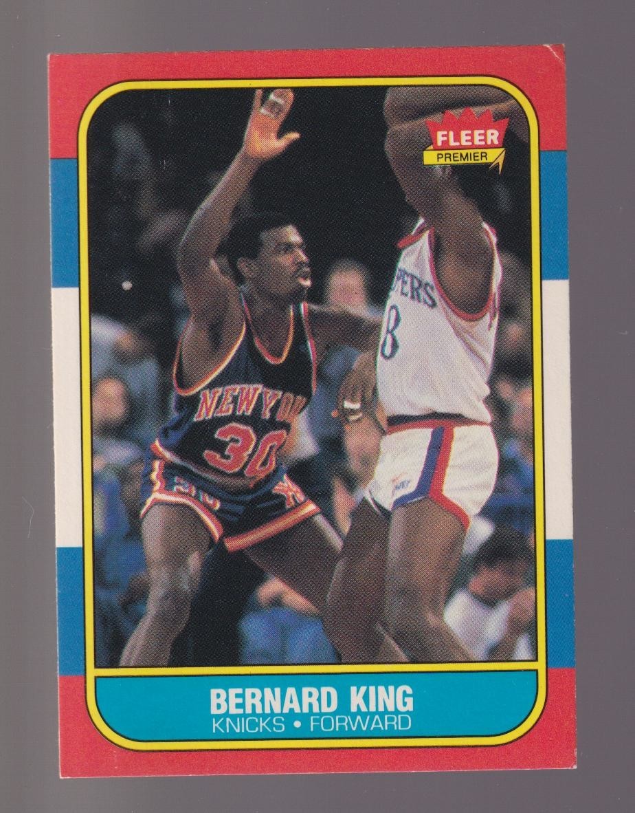 1986 Fleer #60 Bernard King Set Break