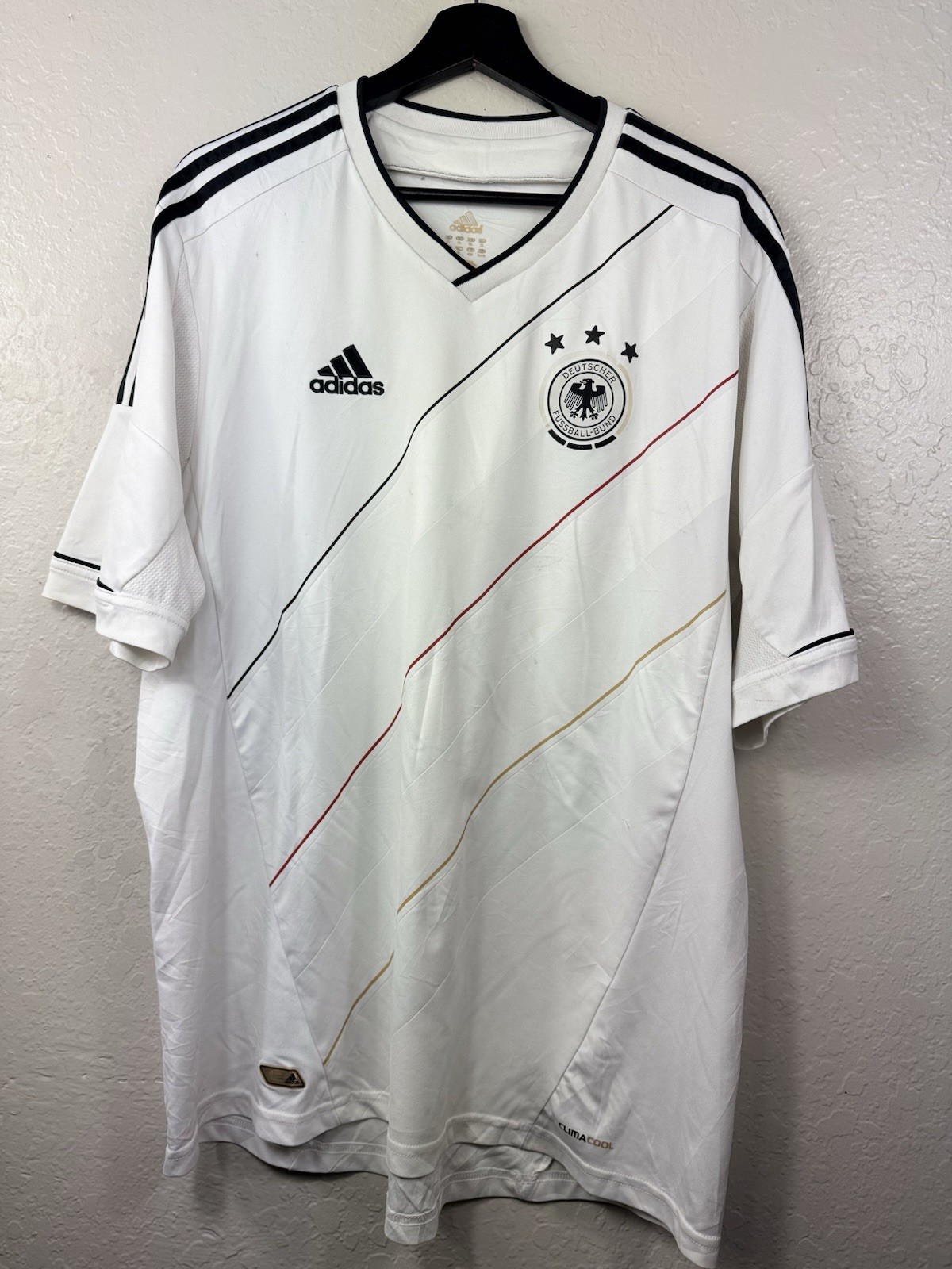 Football shirt soccer FC Germany Home 2012/2013/2014 Adidas jersey Mens White XL