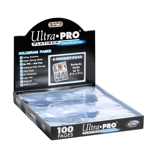 6 Pocket Pages Sheets ~ Lot of 10 ~ Ultra Pro Platinum ~ Brand New!