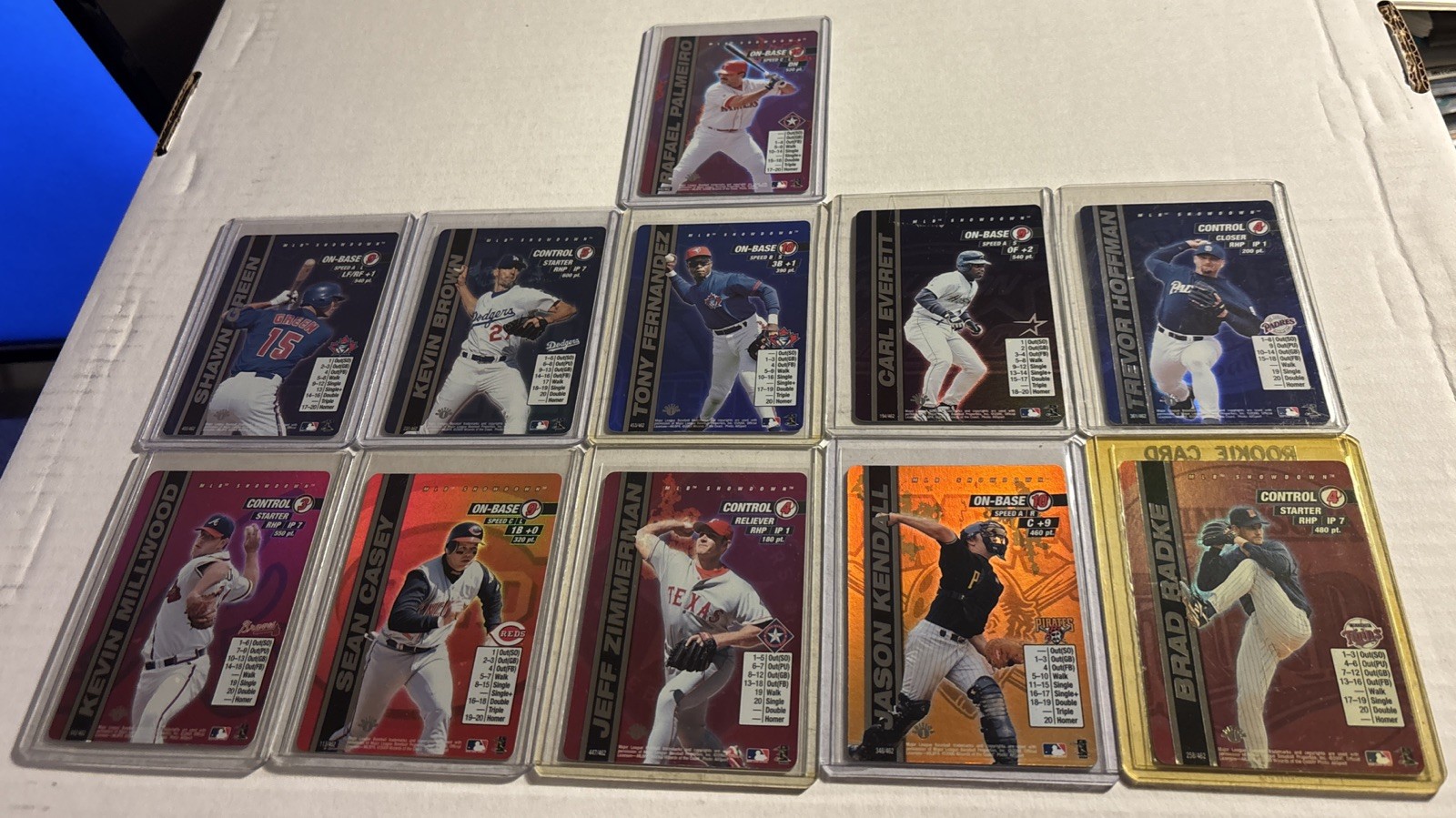 2000 MLB Showdown 1st Edition FOIL LOT X 11 (read) NM OR BETTER Palmeiro Hoffman