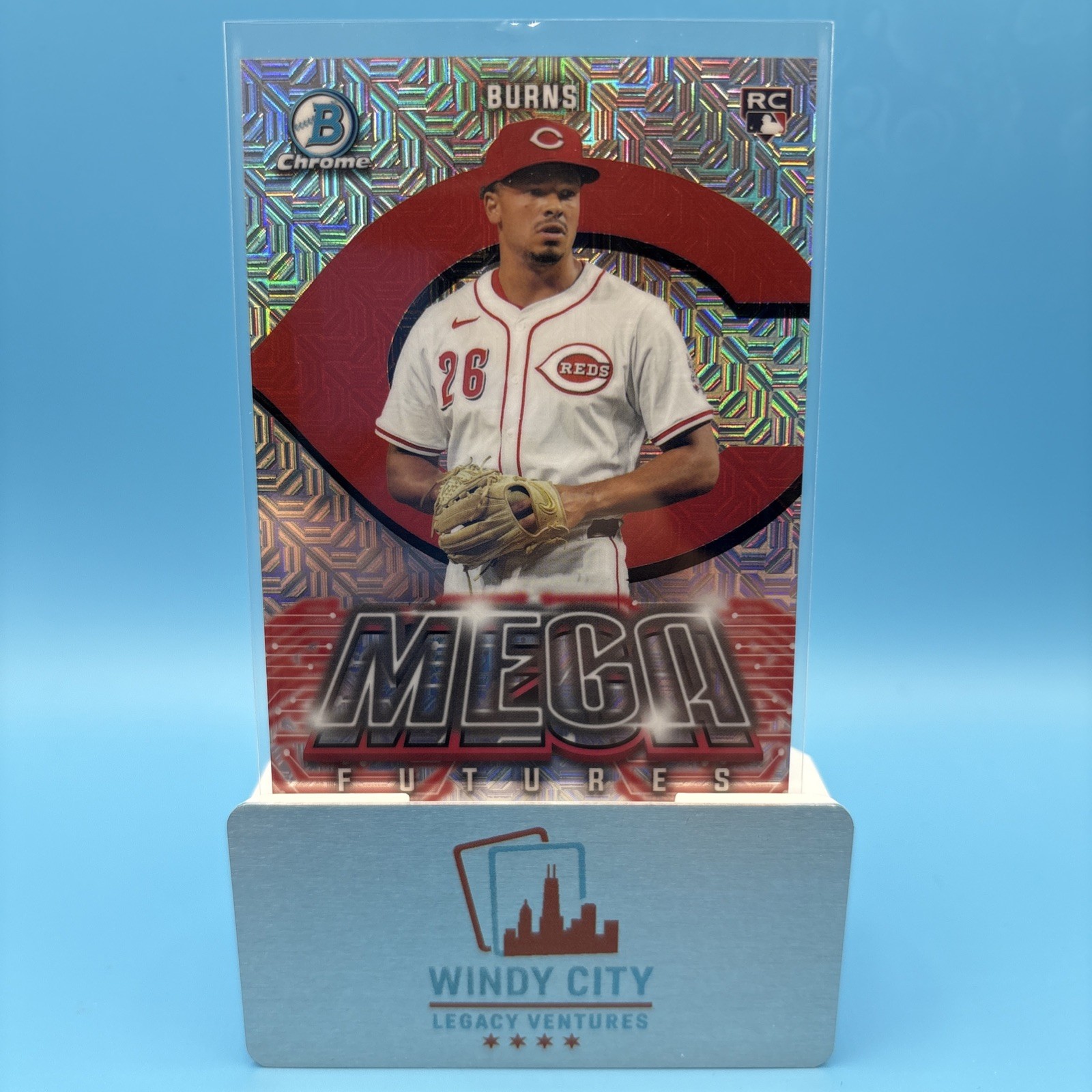 2026 Bowman Mega Box Chase Burns Mega Futures (RC) Cincinnati Reds
