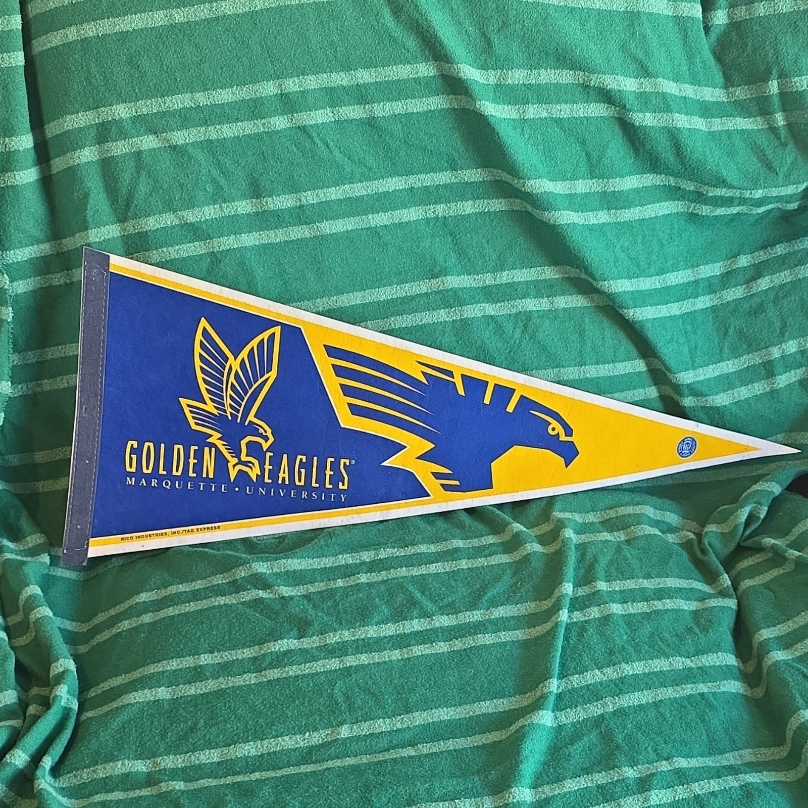 Marquette Golden Eagles NCAA Pennant Blue/Yellow University Blue & Gold