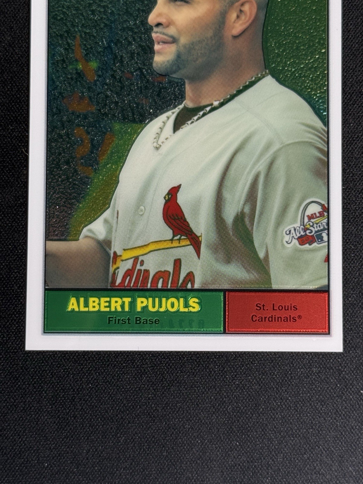 Albert Pujols 2010 Topps Heritage Chrome /1961 #C1 SP RARE STL CARDINALS HOF MLB