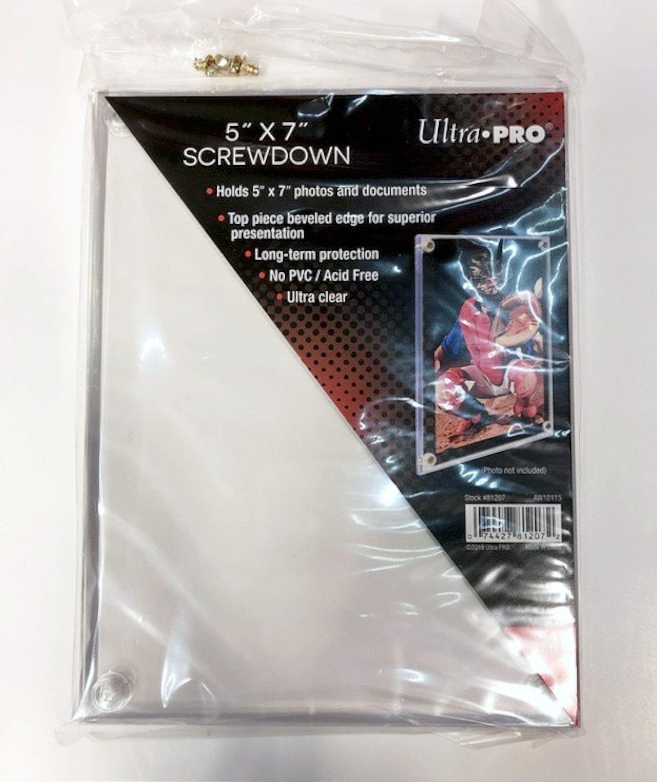 NEW 2-PK Ultra-Pro 5″ x 7″ Screwdown Holder Photo Picture Large Cards Postcards