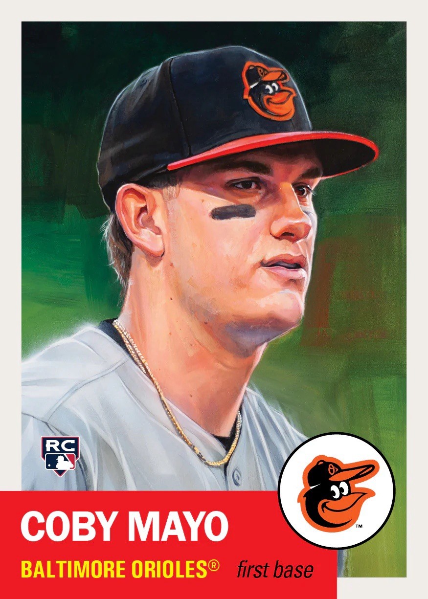 Topps MLB Living Set Bundle 864-865 ⚾️ Orioles Coby Mayo RC • A’s Tim Hudson ⚾️