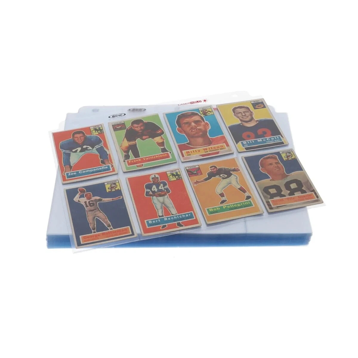 BCW LaserWeld 8-Pocket Vintage Card Pages 100ct Box FREE SHIP