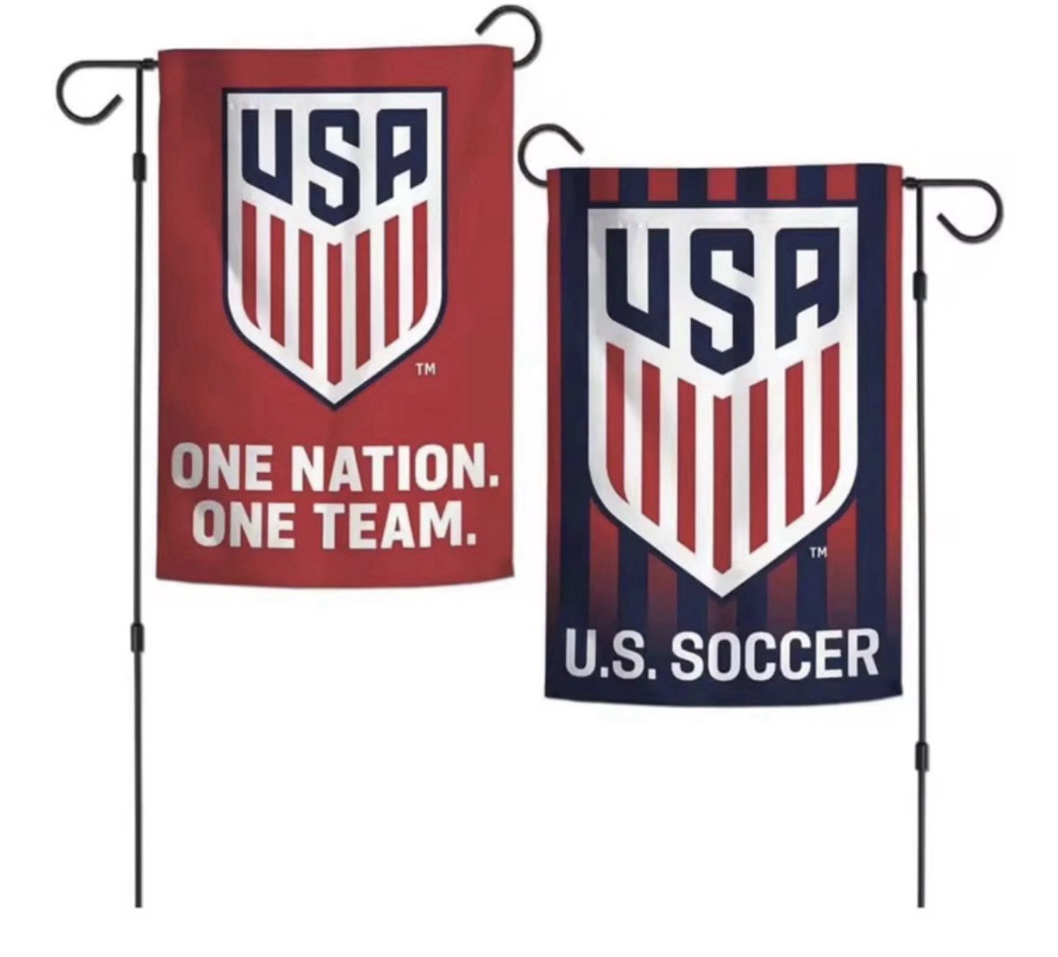 World Cup! United States US Soccer Garden Flag Double Sided USA World Cup Flag