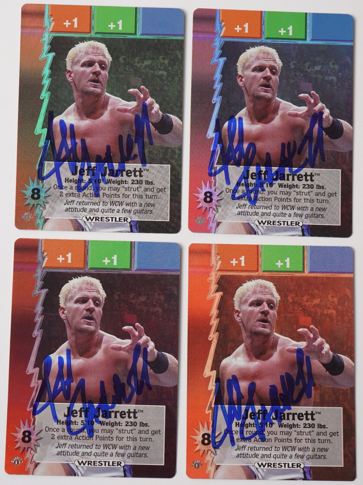 Jeff Jarrett Signed 2000 Wizards of The Coast WCW Nitro Ultra Rare Card BAS COA