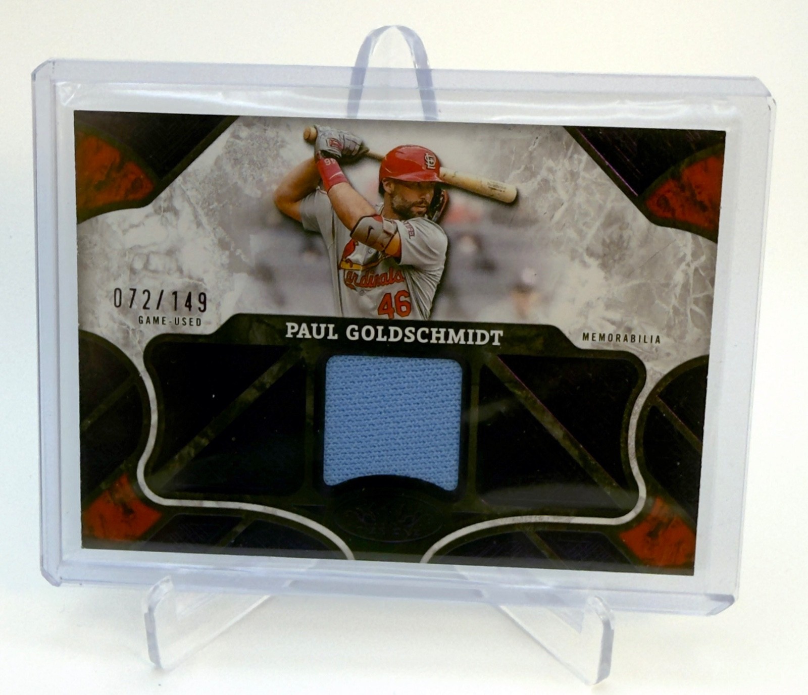 2025 Topps Tier One Tier One Relic Paul Goldschmidt #T1R-PG Purple Foil /149