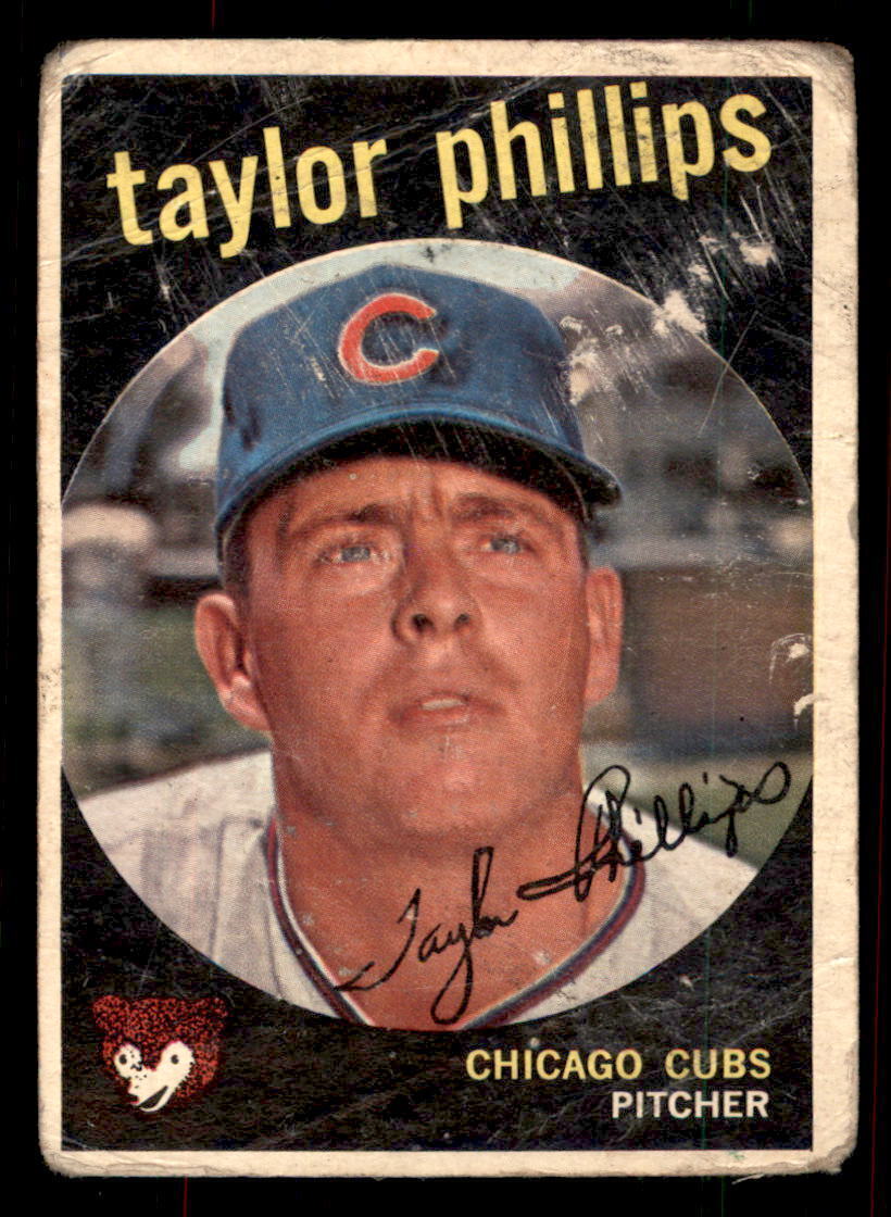 1959 Topps Baseball #113 Taylor Phillips PR (Filler) *RC1