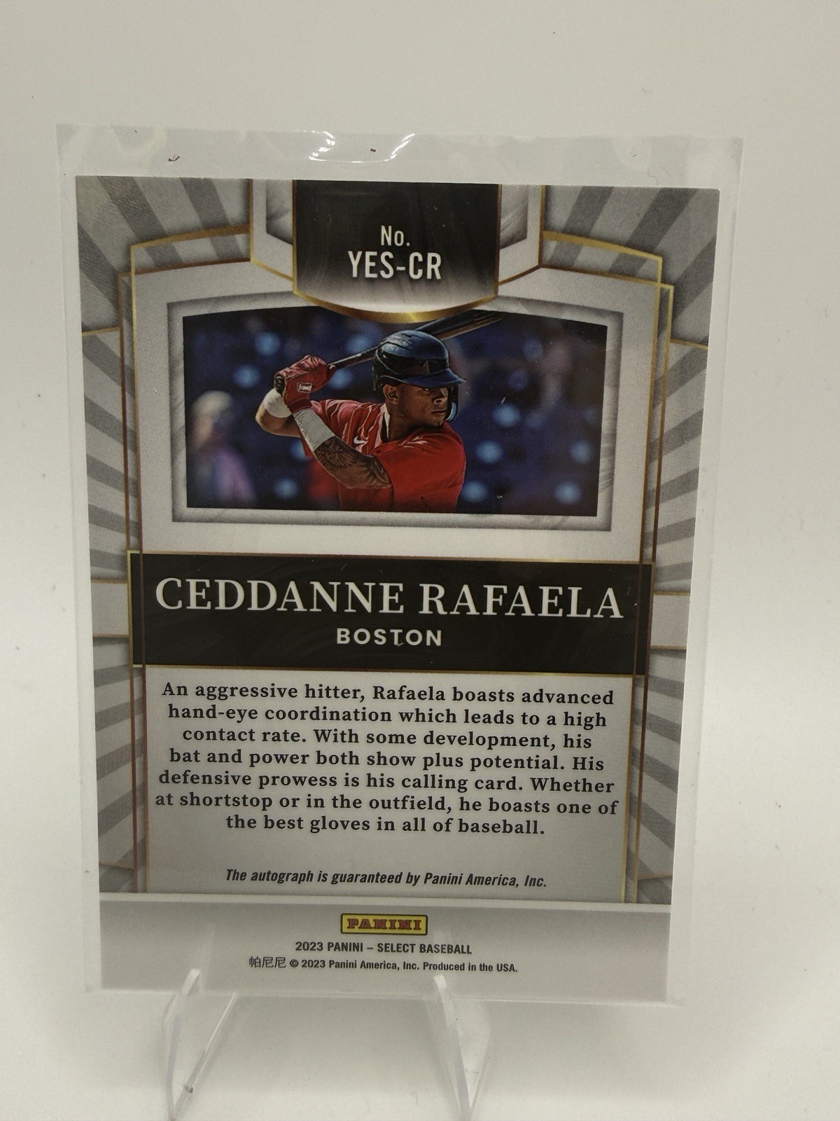 Panini Select Youth Explosion Signatures Auto Ceddanne Rafaela Red Sox #YES-CR