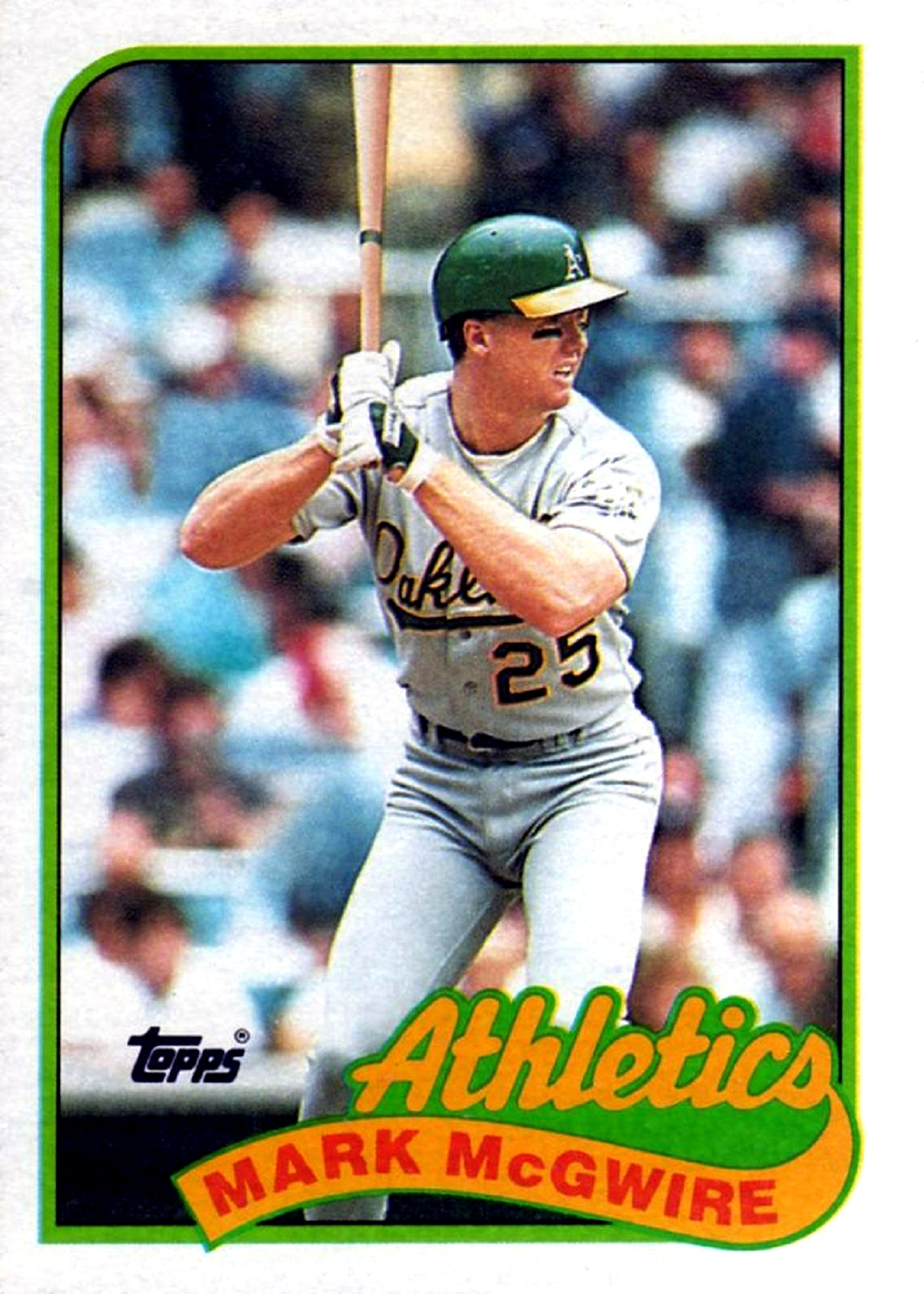 1989 Topps #70 Mark McGwire Oakland Athletics
