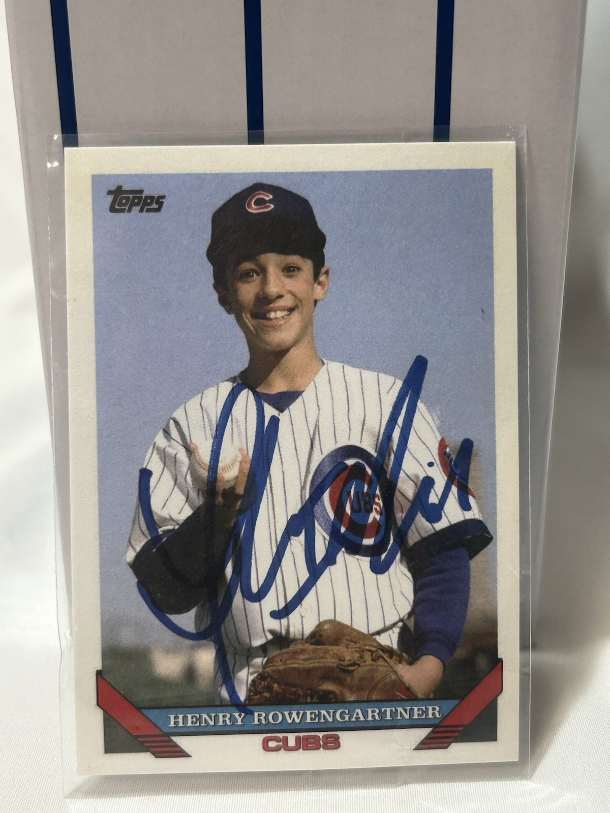 THOMAS IAN NICHOLAS HENRY ROWENGARTNER ROOKIE OF THE YEAR SIGNED 1993 STYLE CARD