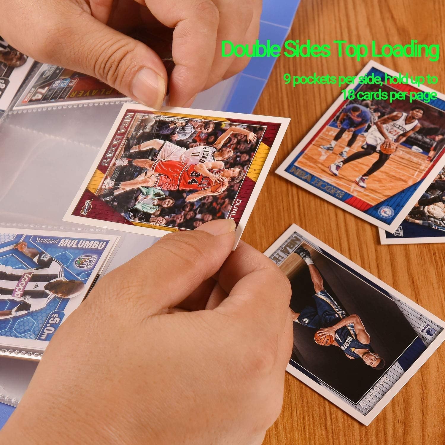 540 Pockets Double-Sided Trading Card Pages Sleeves 9-Pocket Clear Plastic Ga…