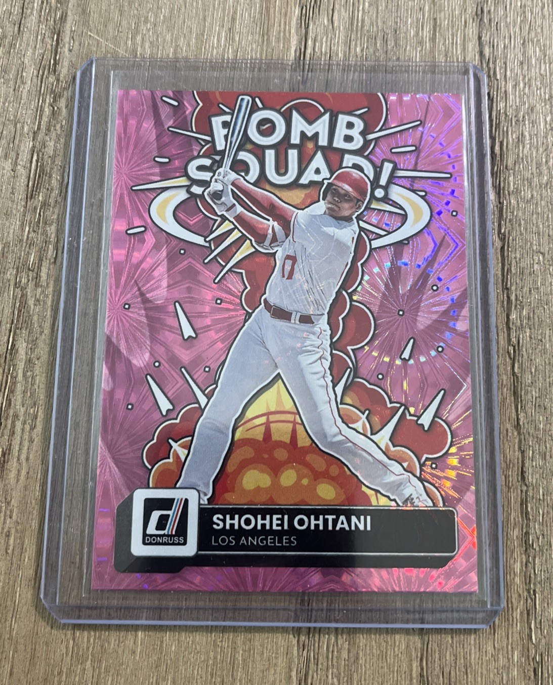 2022 Panini Donruss Bomb Squad Shohei Ohtani #BS-3 Pink Fireworks