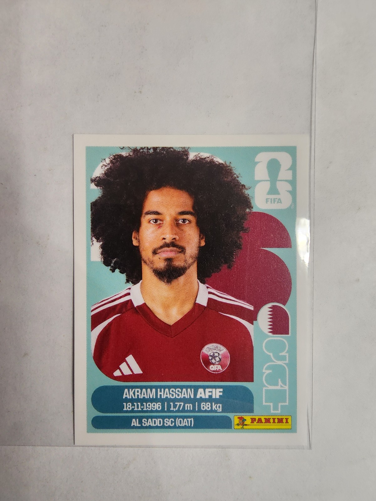 2026 Panini Fifa World Cup 26 – Akram Hassan Afif #QAT 18 Sticker Qatar