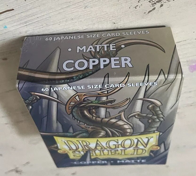 Dragon Shield: 60ct Japanese Sized Matte Copper Sleeves