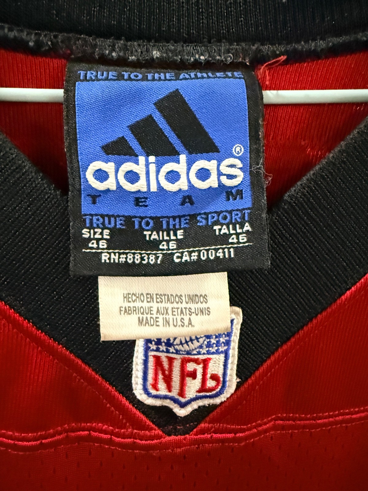 Keyshawn Johnson Tampa Bay Buccaneers adidas AUTHENTIC Jersey Sz 46