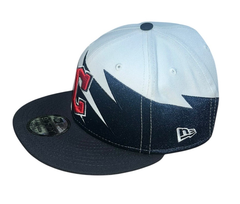 Cleveland Guardians New Era 59FIFTY Jagged Sharktooth Snapback Hat Cap Indians