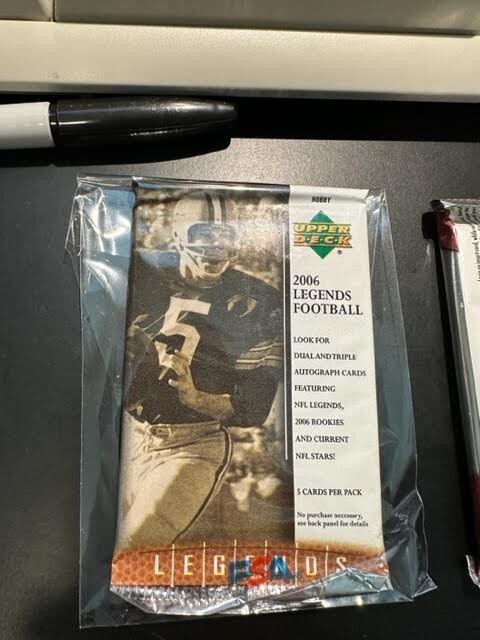 2006 Upper Deck Football Legends 5 Card Sealed Hobby Pack