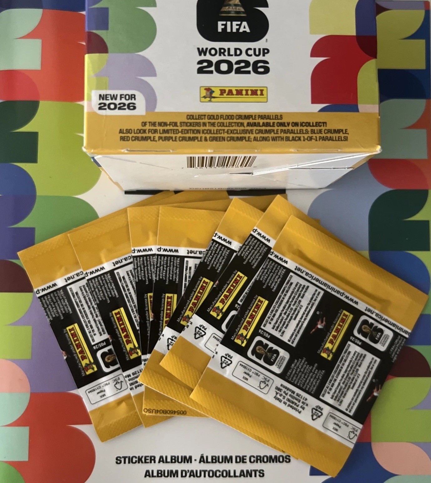2026 Panini FIFA World Cup Gold Crumple Online Exclusive 1 Pack Sealed On Hand