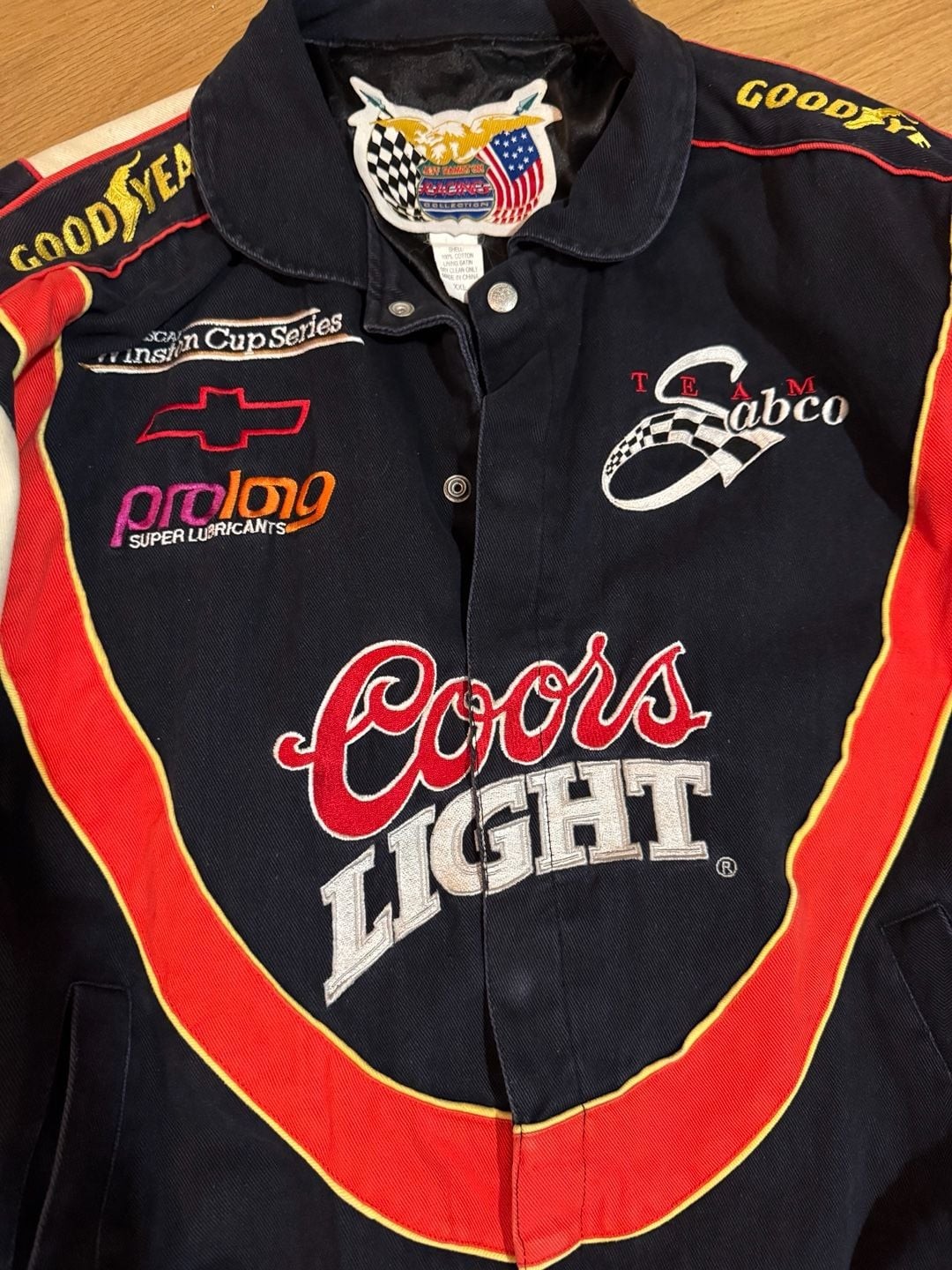 Vintage Jeff Hamilton Racing Collection Coors Light NASCAR Winston Cup Jacket