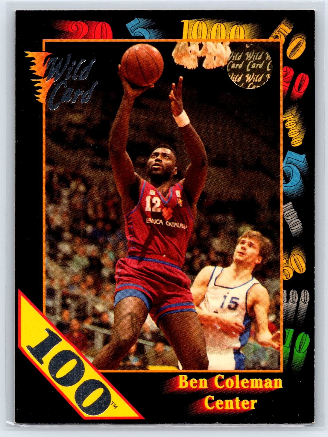 1991-92 Wild Card Ben Coleman 100 Stripe Parallel Maryland Terrapins #101
