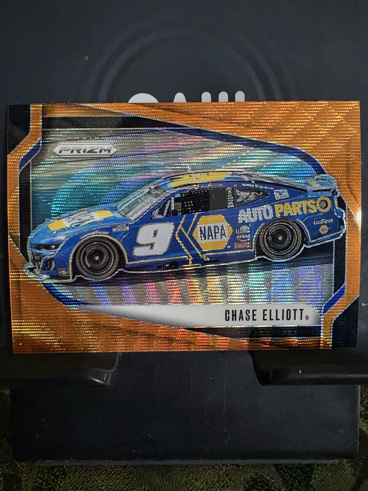 Panini 2025 Prizm Racing Chase Elliott #138 NASCAR Orange Wave 093/125