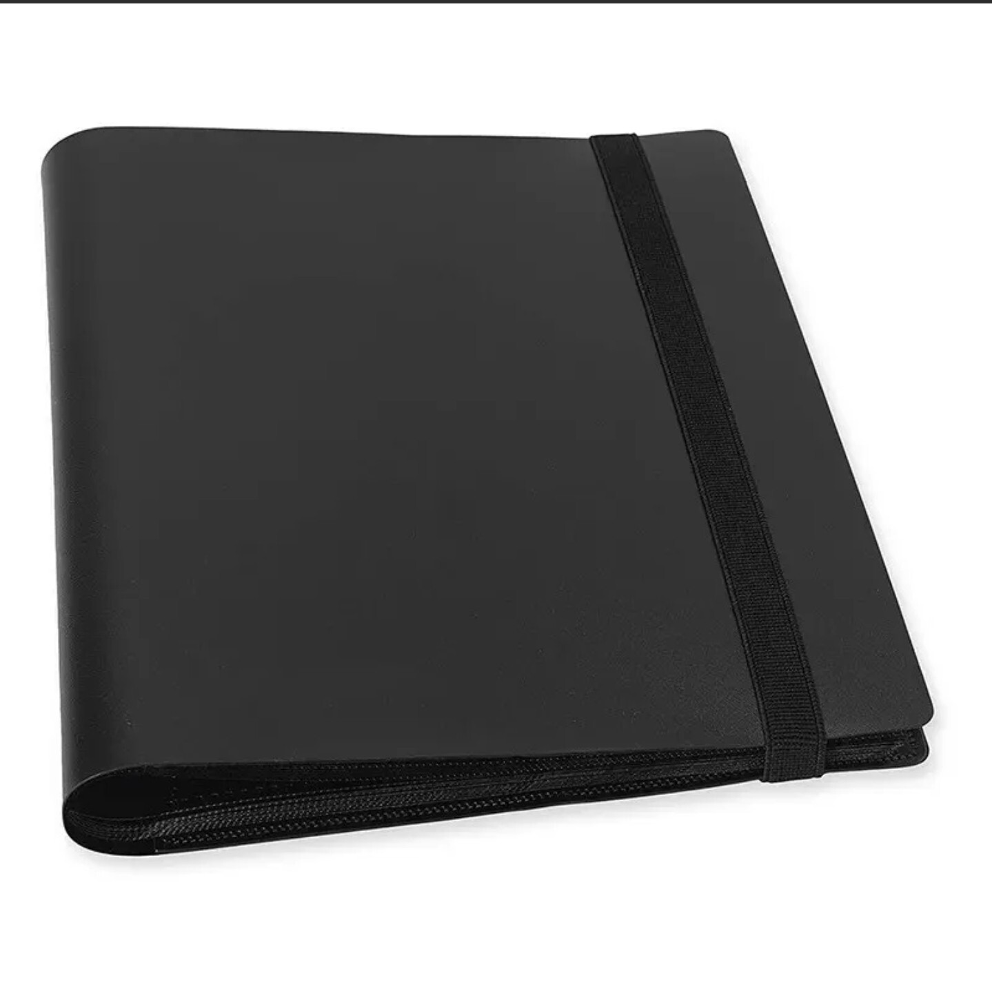 160 Card Pocket Binder with Elastic 4 Pocket Trading Cards Album Folder, Black