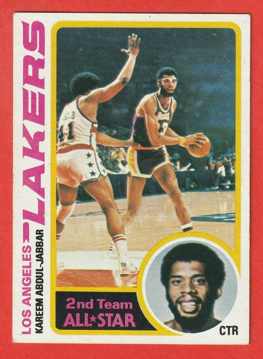 1978-79 TOPPS – KAREEM ABDUL-JABBAR(HOF) #110 L.A. LAKERS VG-EX