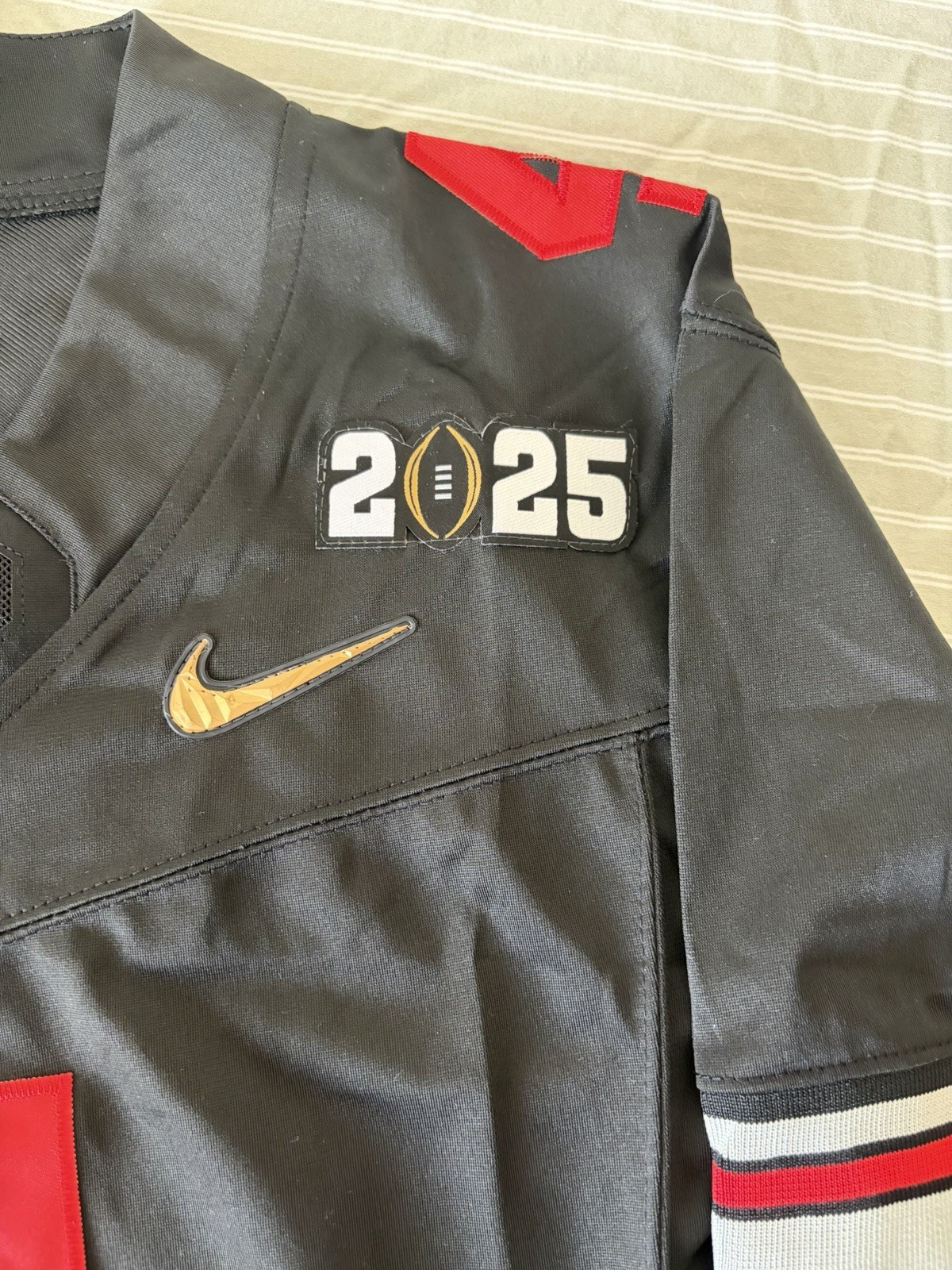 Jeremiah Smith Ohio State Buckeyes National Championship Jersey W/GOLD SWOOSH!