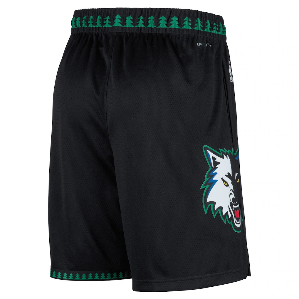 Minnesota Timberwolves Nike 2025/26 Hardwood Classics Swingman Shorts Trees HWC
