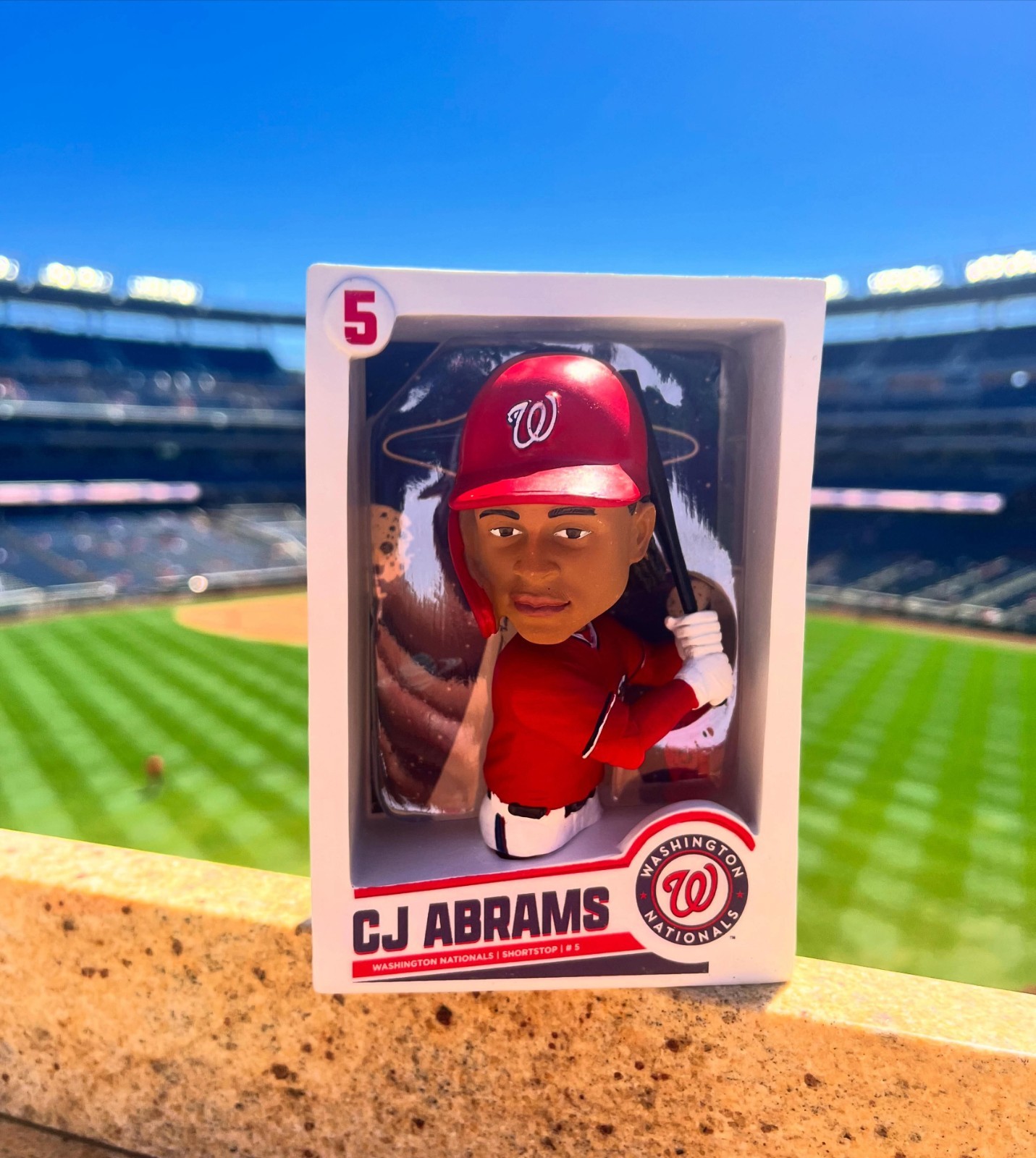 CJ ABRAMS BOBBLEHEAD BOBBLECARD SGA 5/30/26 WASHINGTON NATIONALS – FREE SHIPPING