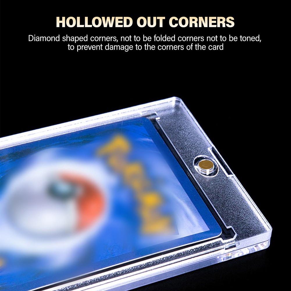 5Pack 55Pt-180Pt UV Protection Magnetic Card Holder Sleeve for Trading Card