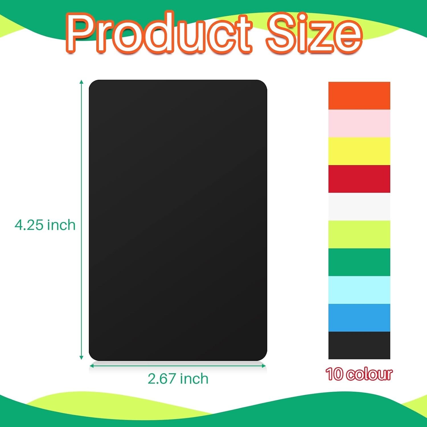 Durable PP Trading Card Dividers for Gaming – 2.7 x 4.2 Inch, 250 Pieces