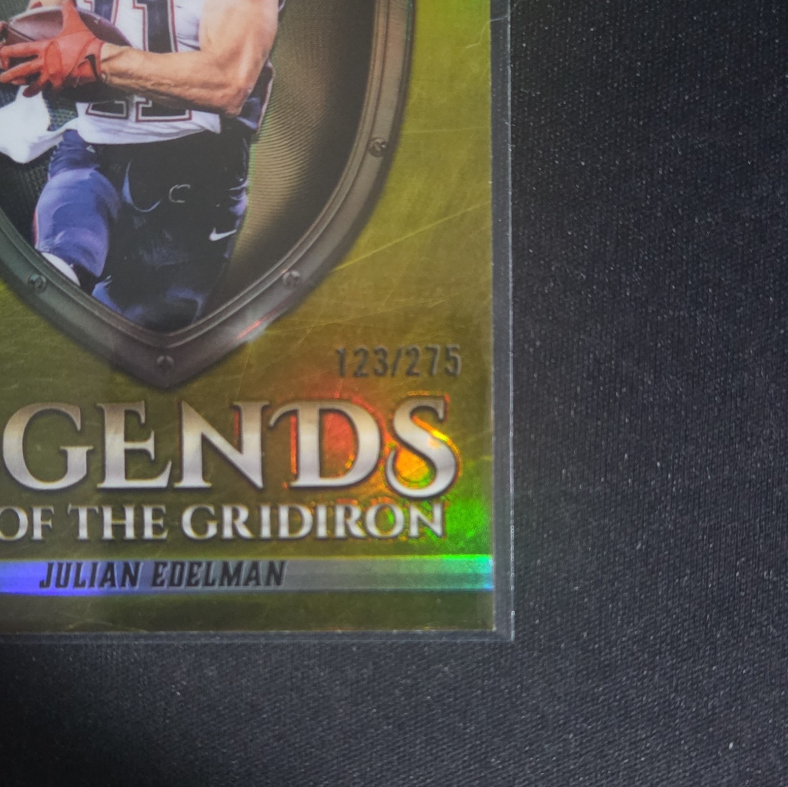 2025 Topps Chrome Legends of the Gridiron Julian Edelman LOG-24 /275 *Patriots*