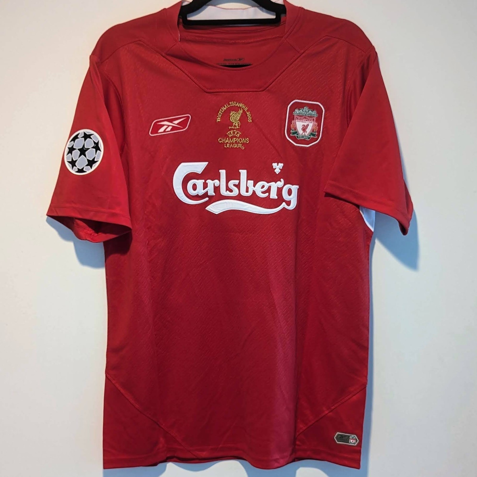 Liverpool FC Steven Gerrard 2005 UCL Final Retro Jersey Men’s XL