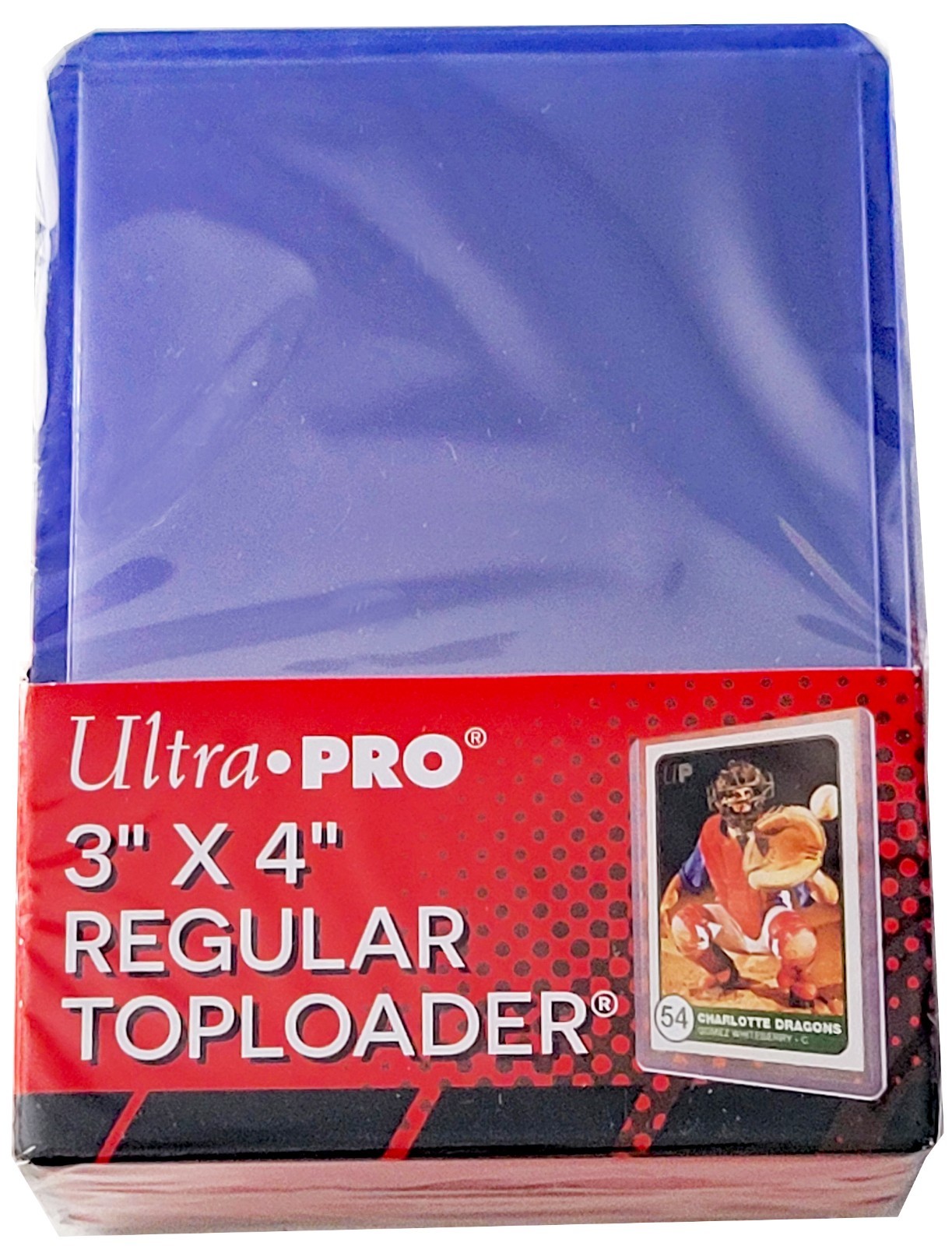 25 Ultra Pro 3×4 Regular Toploaders NEW Rigid Clear Standard Size Card Sleeves