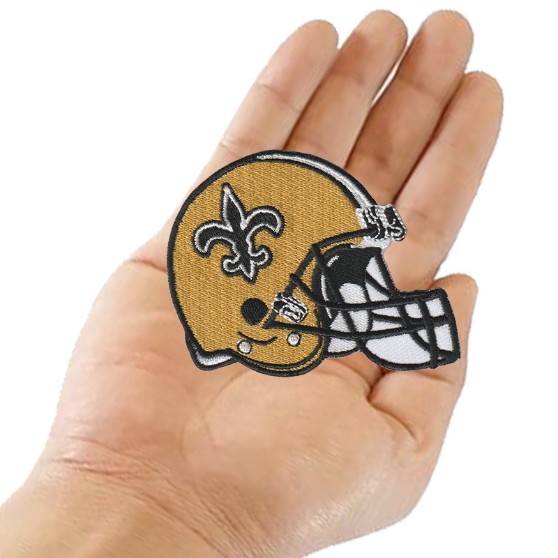 10 pcs New Orleans Saints Helmet Logo Size 3.3 in x 2.5 in Sew Iron On Patches
