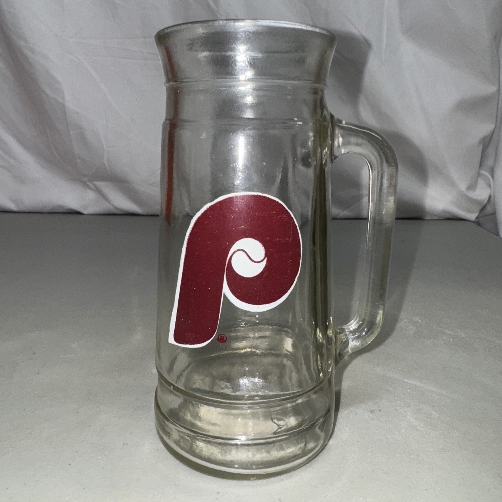 1980’s Vintage Philadelphia Phillies Peanut Jar Beer Mug Go Phil’s! 7 Inch