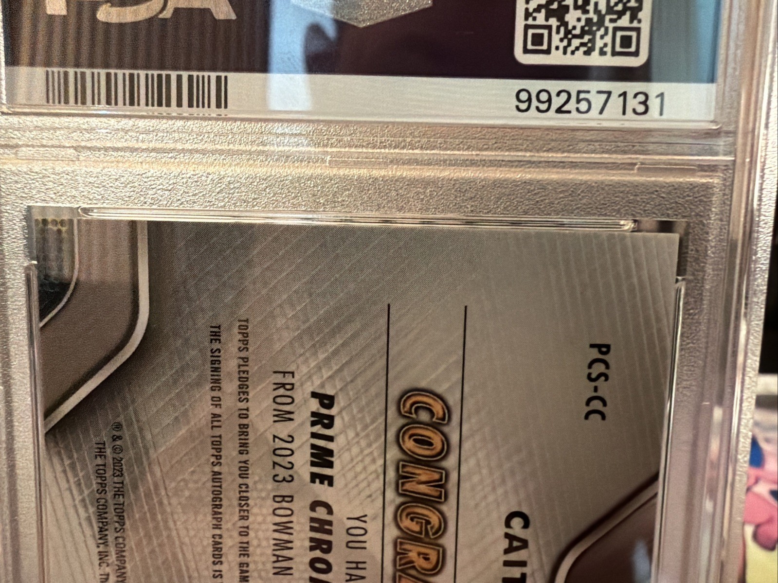 2022-23 Bowman University Chrome – Prime Chrome Signatures Caitlin Clark 20/25