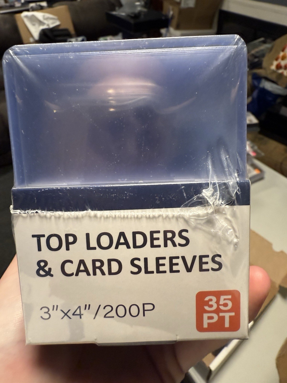 200 Trading Card Sleeves & Holders – 100 Hard 3″x4″ Toploaders + 100 Soft Penny.