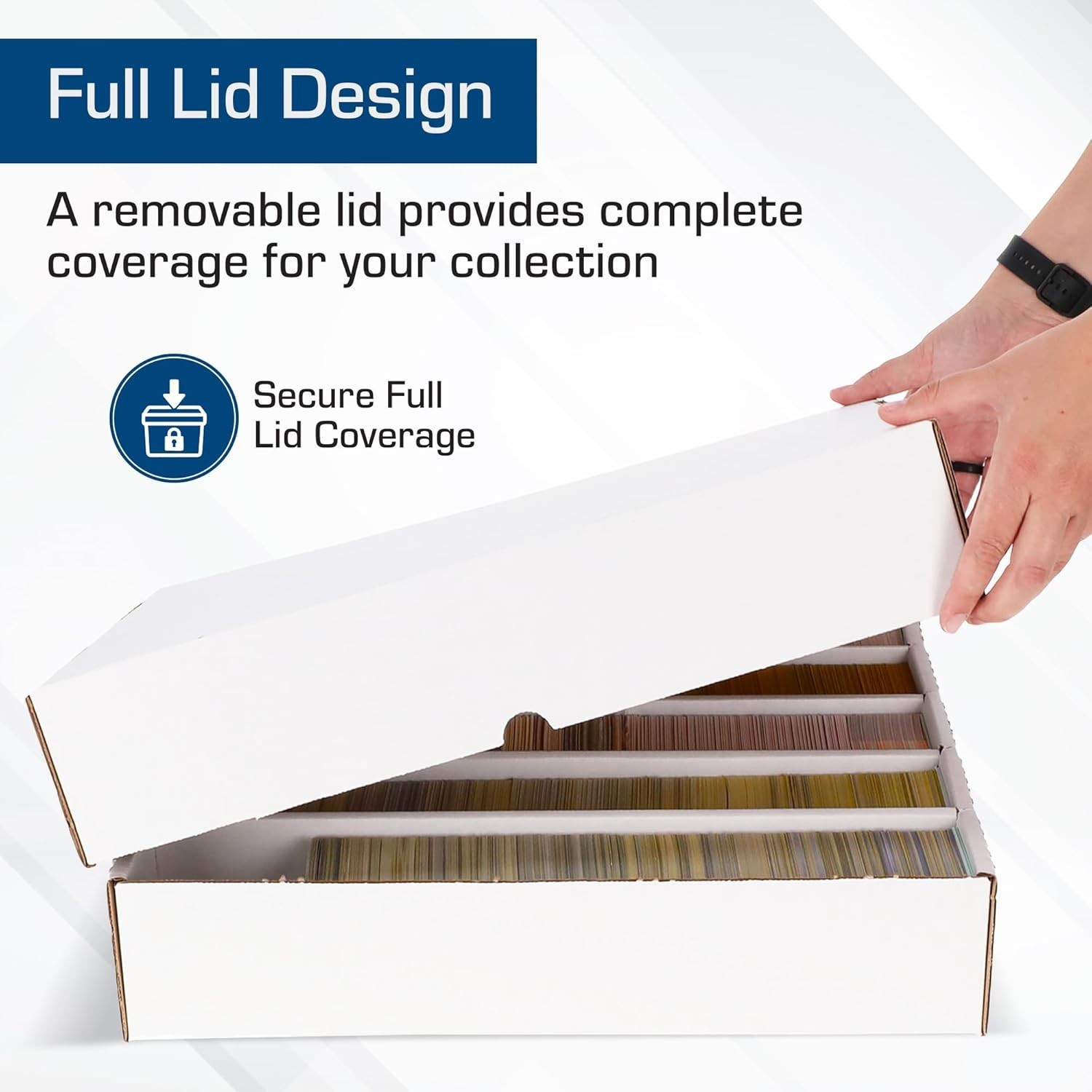 Lightweight 5000 Card Capacity Full Lid Boxes – Perfect for TCG & MTG Collectors