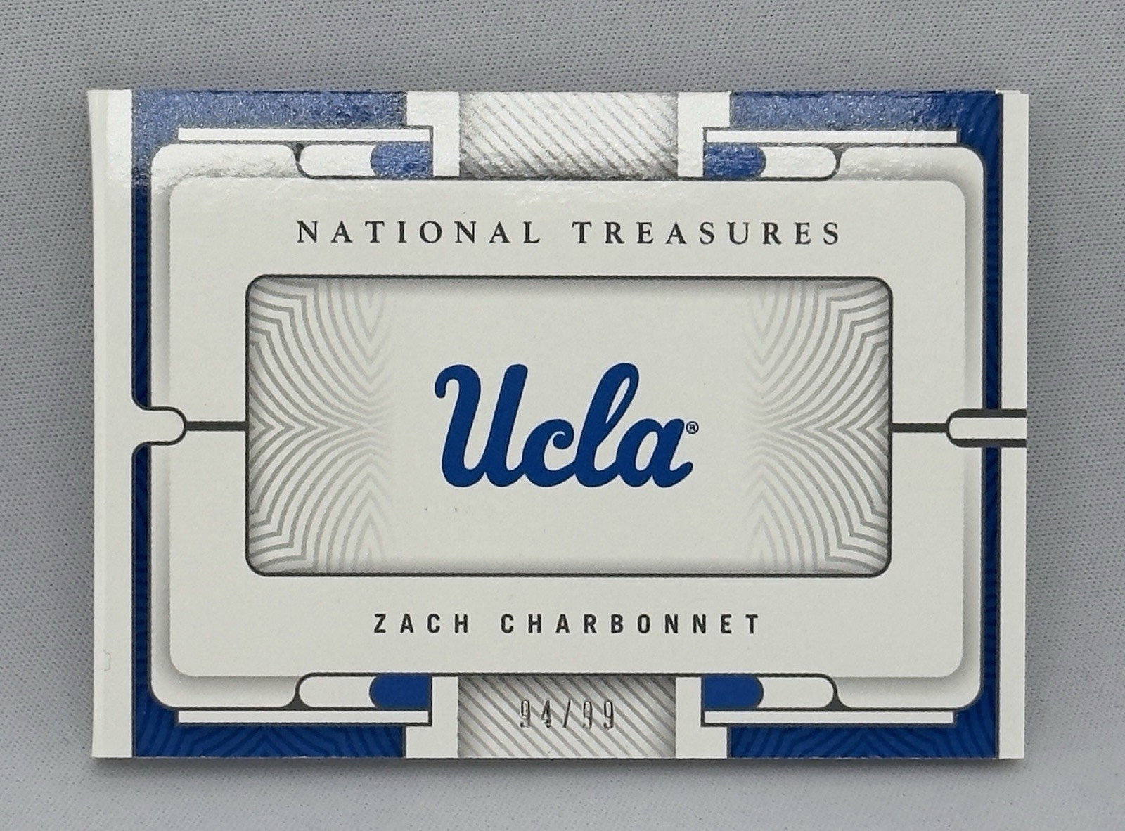 2023 National Treasures Collegiate Zach Charbonnet RPA Booklet Gold /99 UCLA