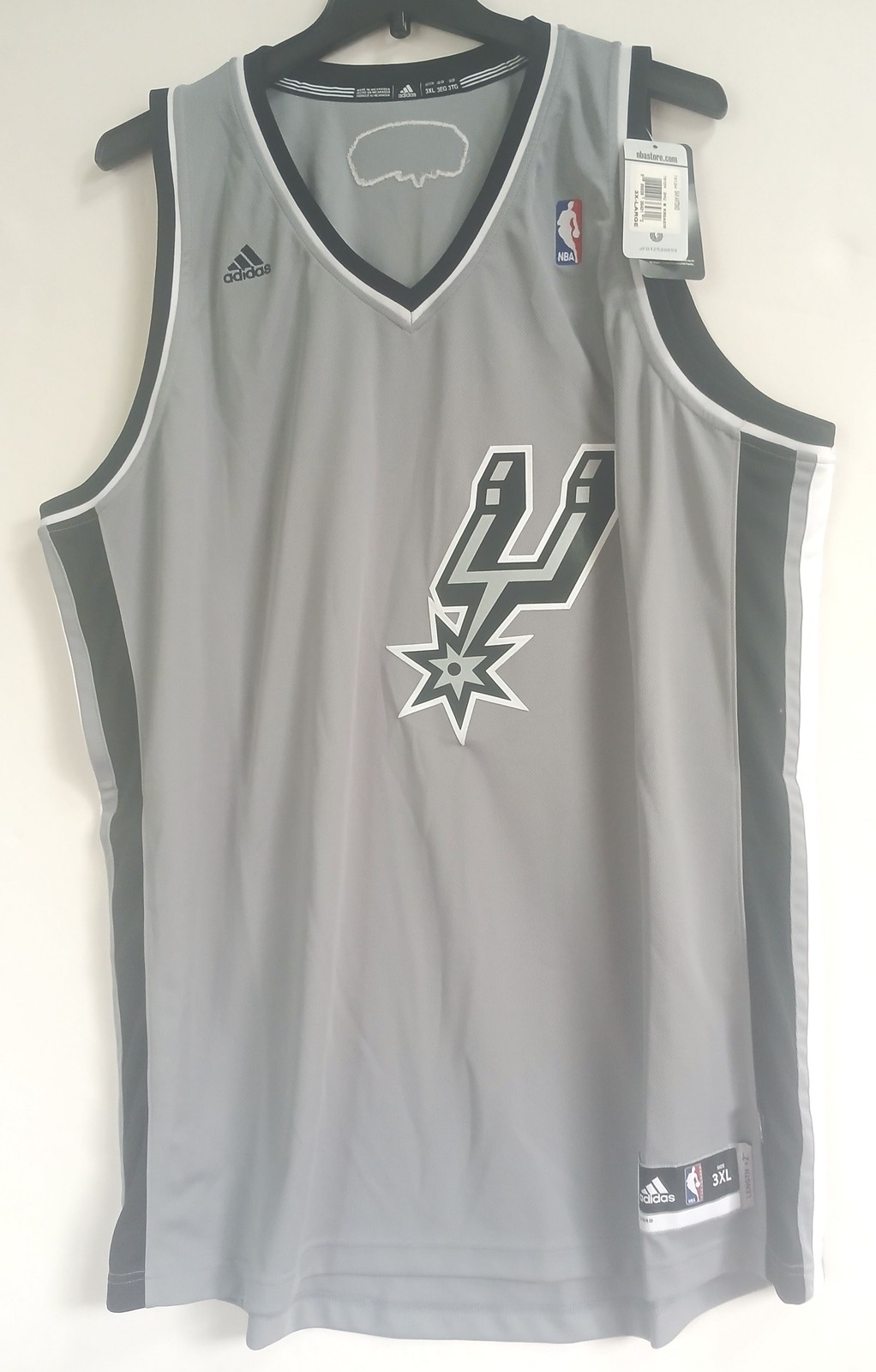 ADIDAS BASKETBALL MEN’S SAN ANTONIO SPURS SWINGMAN JERSEY 3XL