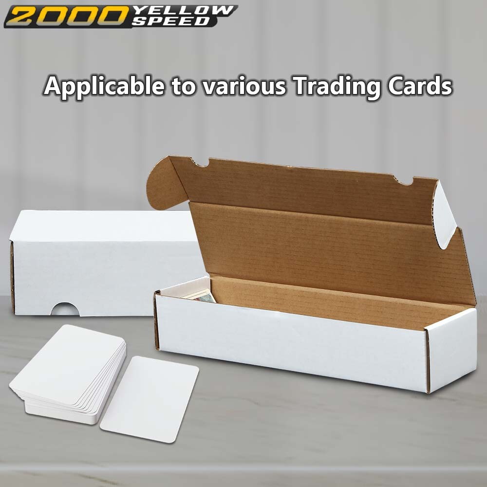 25PC Storage Boxes LOT 800 Count Ct Sports Cards Trading White Max Pro Shipping