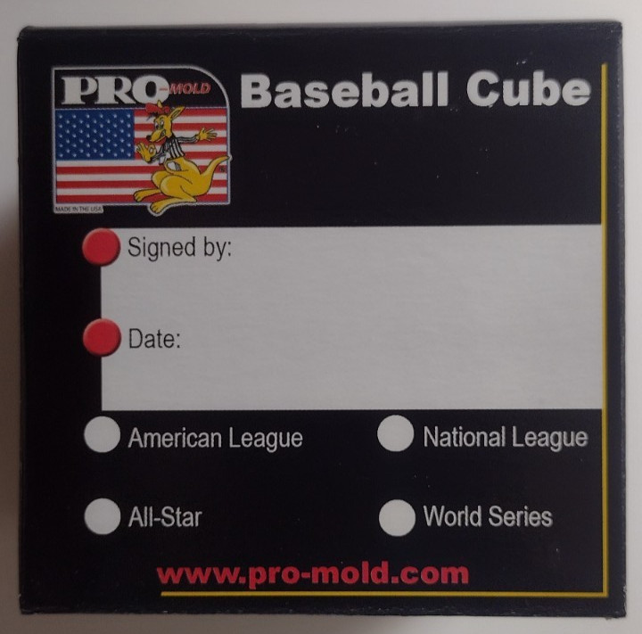 Pro-Mold Plastic Baseball Cube IV 2 Piece Display w/stand NIP 5yr UV Stackable