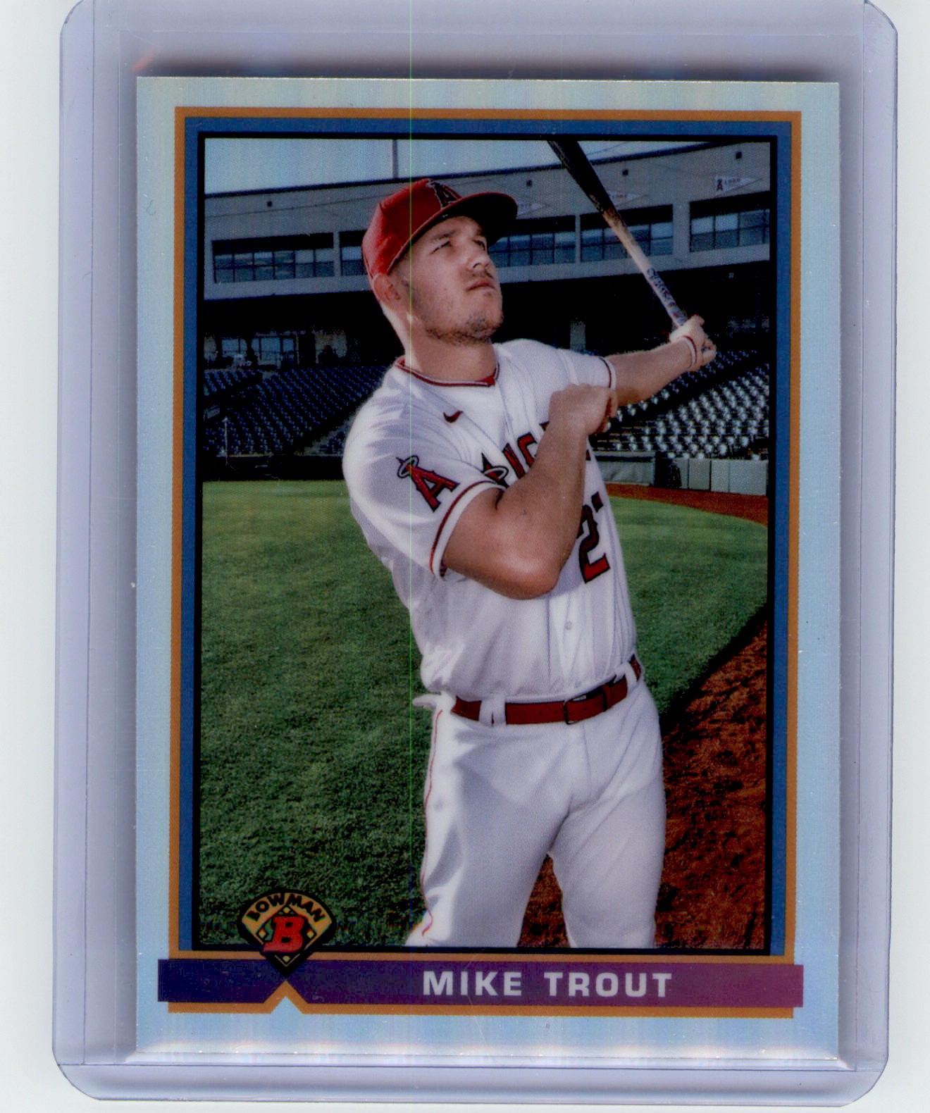 2021 Bowman #91B-MT Mike Trout 1991 Bowman Baseball Los Angeles Angels