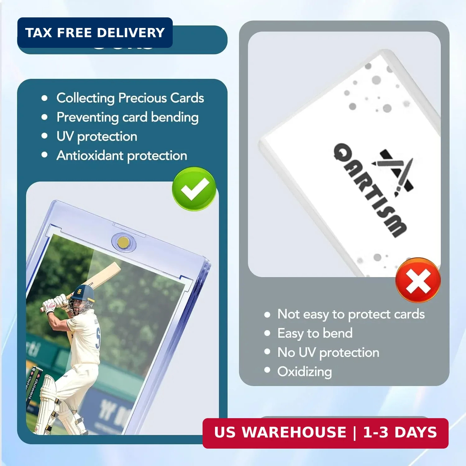 100ct Magnetic Card Holders, Magnetic 35pt One Touch Card Holders, U-V Protectio