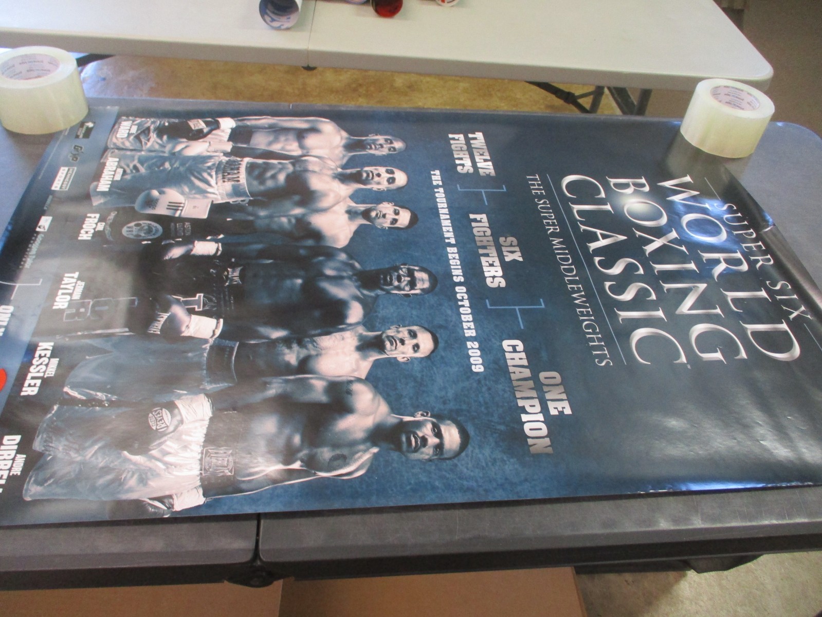 2009 Super Six World Boxing Classic Middleweights Boxing Poster 39×27